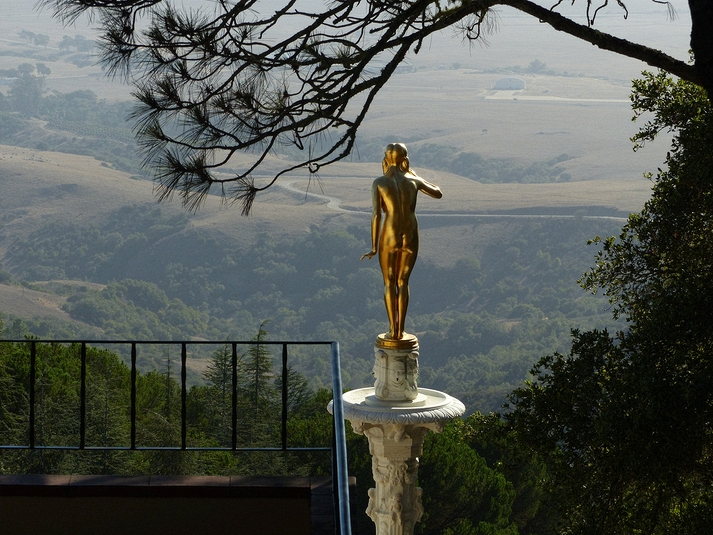 View from Hearst Castle towards the Pacific Ocean