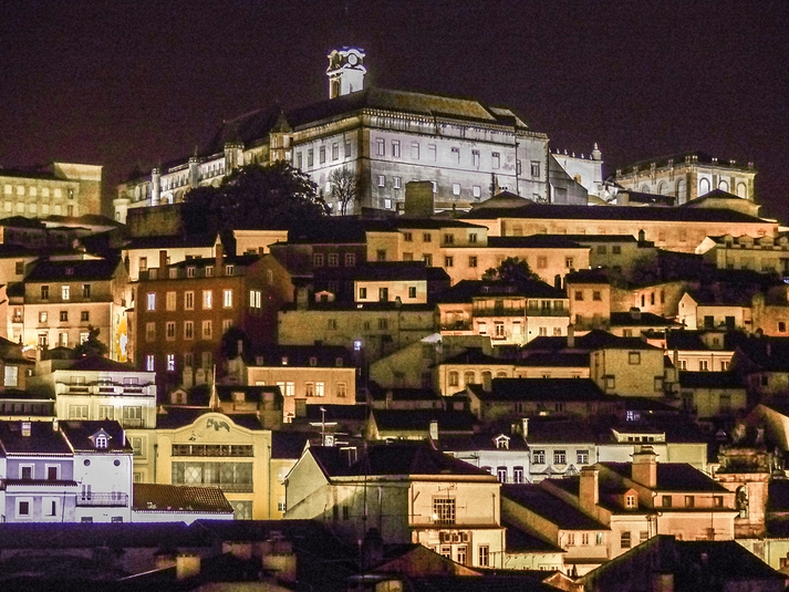 COIMBRA - by night, from our balcony