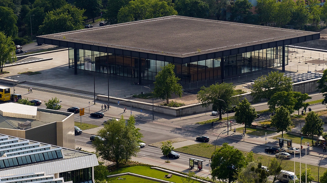 Panorama-view from Daimler Chrysler Building: Neue Nationalgalerie, Mies van der Rohe