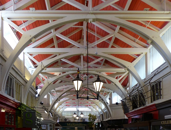 Oxford, indoor market at Market Street