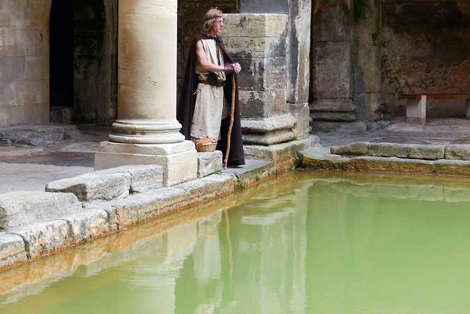 Bath, at the Roman Baths